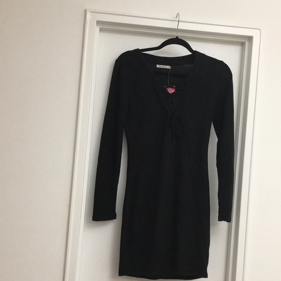 Dresses & Skirts - New extremely soft plush dresss with tie up neck